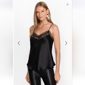 Johnny Was Skye Silk Lace Cami sz S